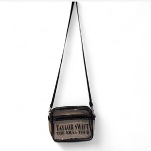 Taylor Swift Eras Tour Clear Stadium Approved Crossbody Bag Purse Zip Top